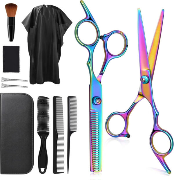 1 Set Hairdressing Tools Set Scissors Kit Flat Scissors Hairdressing Scissors Barber Scissors Hair Cutting Scissors Haircut Scissors Hair Clippers Hairdressing Equipment
