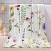 Wildflowers Throw Blanket