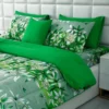 5 PCs Single Comforter Set-Green Gold