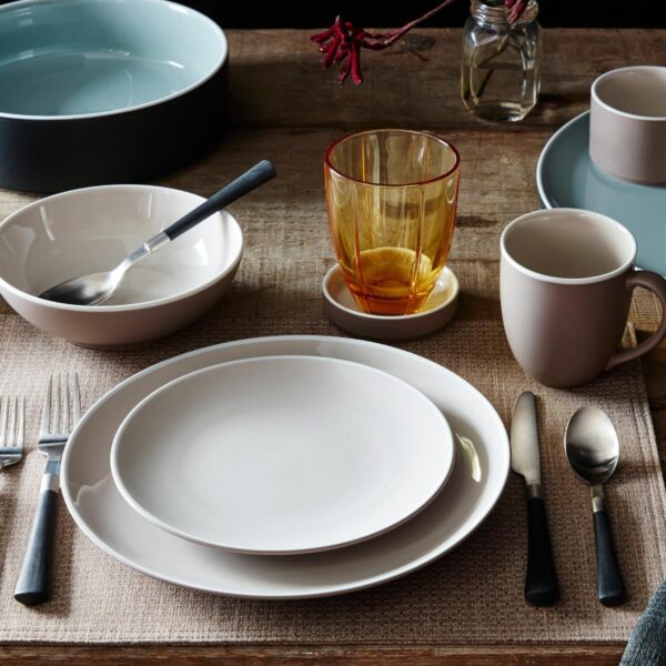 ColorTrio 16-Piece Set, Coupe in Brown/Clay/White, Multicolor