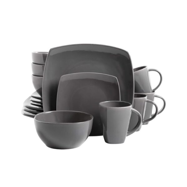 Lounge Square Reactive Glaze Dinnerware Set - Image 4