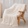 Decorative Extra Soft Fuzzy Faux Fur Throw Blanket 50" x 60"