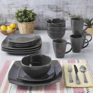Lounge Square Reactive Glaze Dinnerware Set