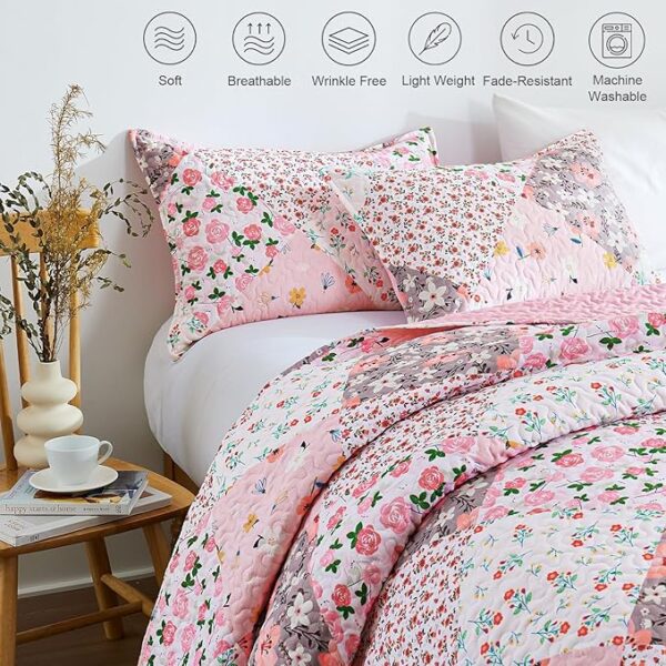 Whale Flotilla Reversible Patchwork Quilts Full Queen Size - Image 2