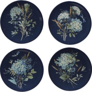 Blue 16 pc Dinnerware Set, Service for 4, Multicolor