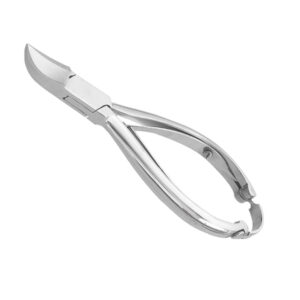 Double Spring Concave Blade Textured Handle Nail Nippers