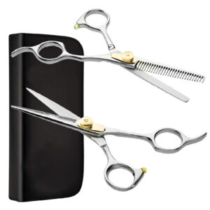 Barber Scissors Hairdressing Scissors and Thinning Scissors Unique Design 15.2 Cm