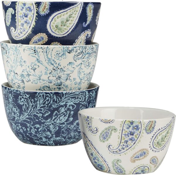 Blue 16 pc Dinnerware Set, Service for 4, Multicolor