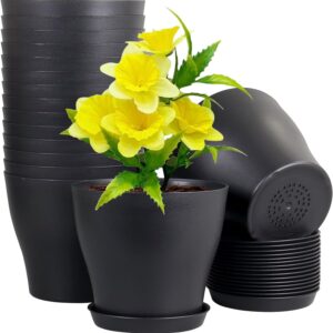 Seedling Pots, 16 Pack Plant Pots for Small Indoor Outdoor Plants