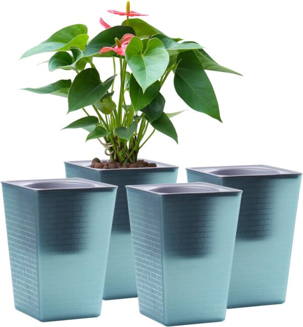 Self Watering Planter 4 Pieces 6 Inch