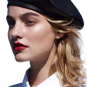 Women Beret Hat PU Leather Beret French Black Beret Artist Beret Cap