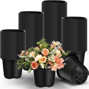 500 Pcs Nursery Pots Plastic Plant Pots with Drainage Holes Flower Plant Container