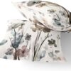 Flower Throw Pillow Covers 18x18 Set of 2