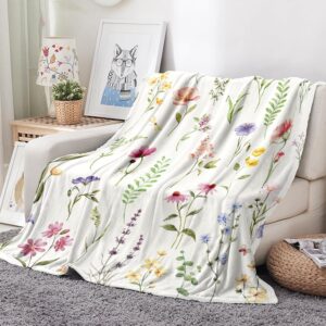Wildflowers Throw Blanket