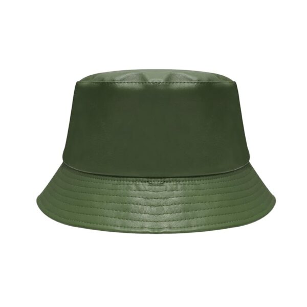 Fashion Bucket Hat PU Leather Rain Hat Waterproof Fishmen Cap
