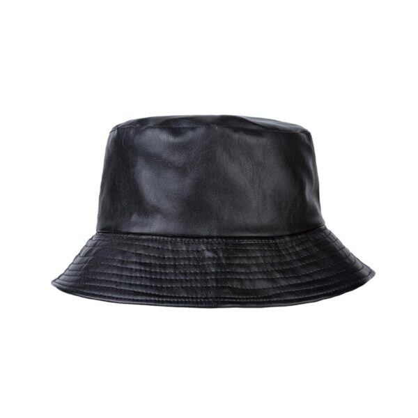 Fashion Bucket Hat PU Leather Rain Hat Waterproof Fishmen Cap