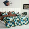 8 PCs Winter Comforter Set-Scarlet Grid